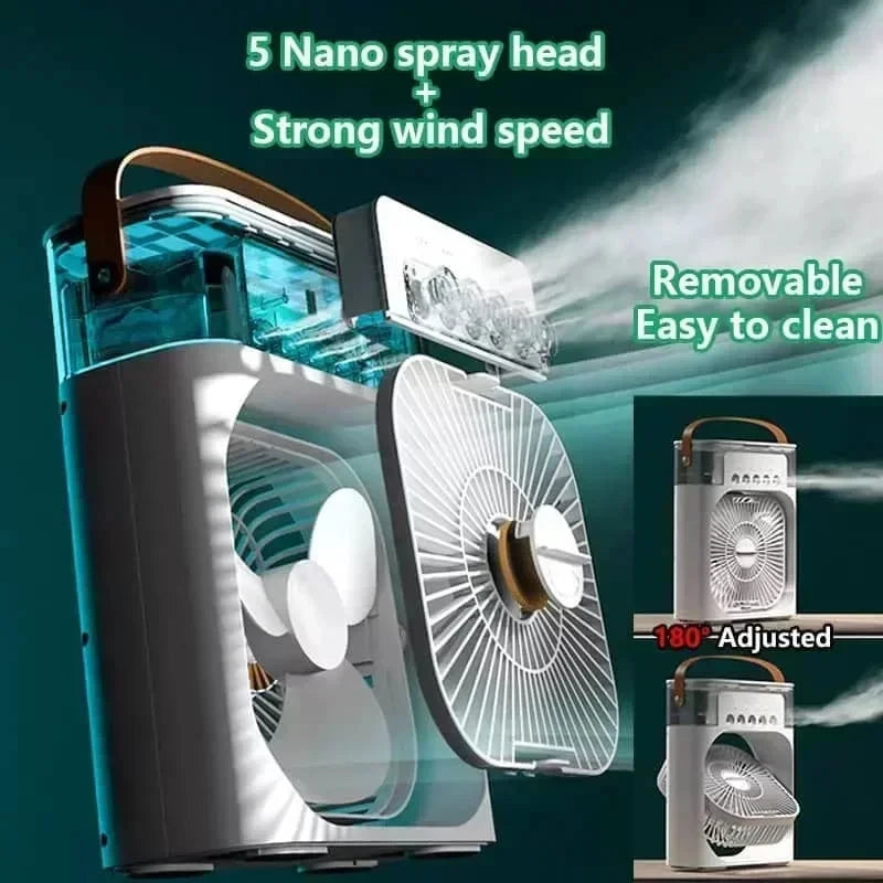 Cooler Fan Pro™ | Ventilador Portátil 3 en 1 con Nebulizador