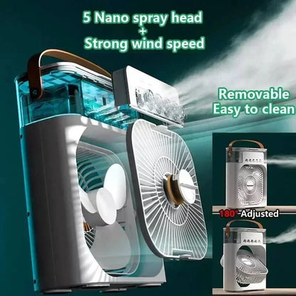 Cooler Fan Pro™ | Ventilador Portátil 3 en 1 con Nebulizador