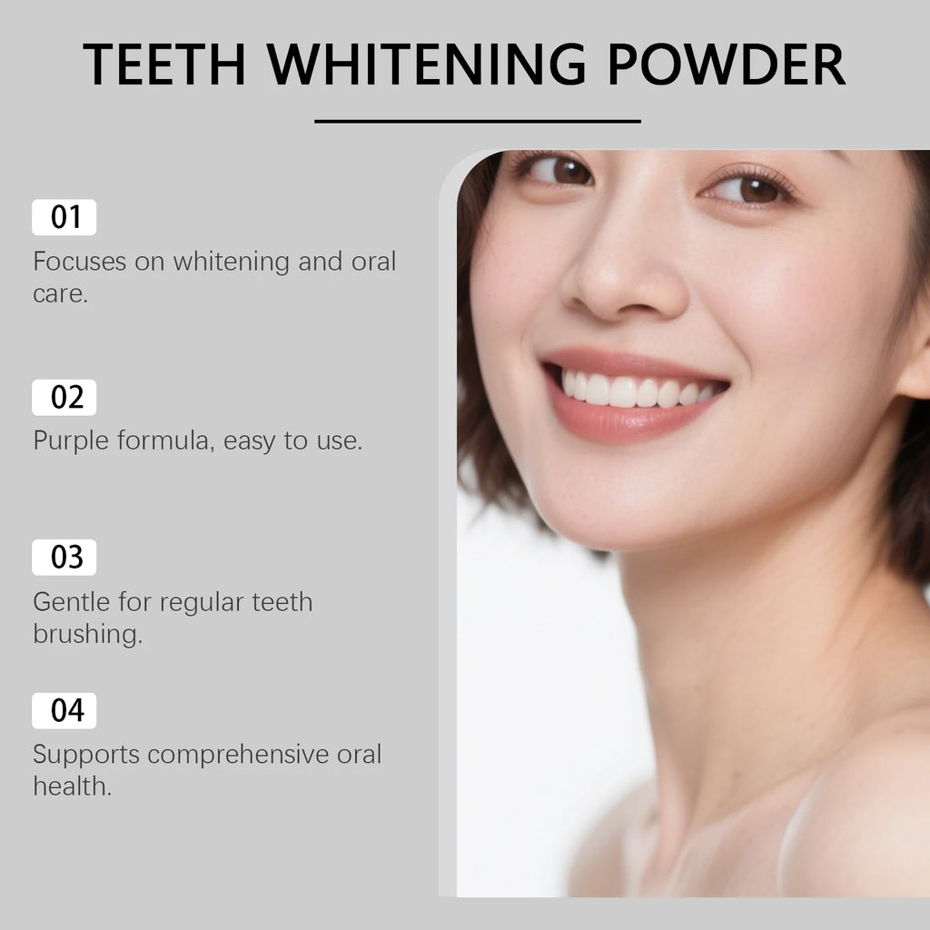 Polvo blanqueador dental