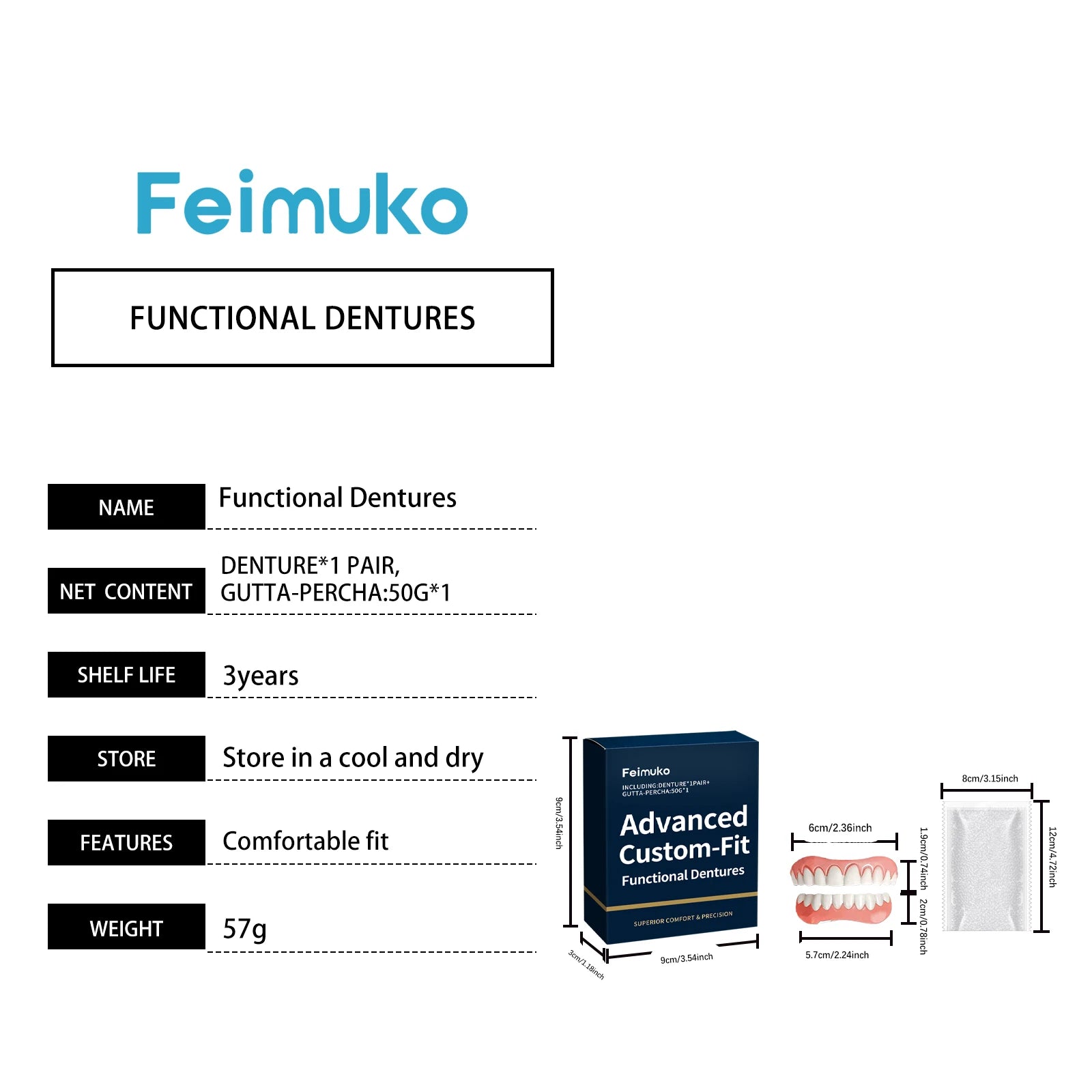 Kit acondicionamiento dentadura