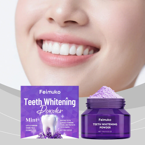 Polvo blanqueador dental